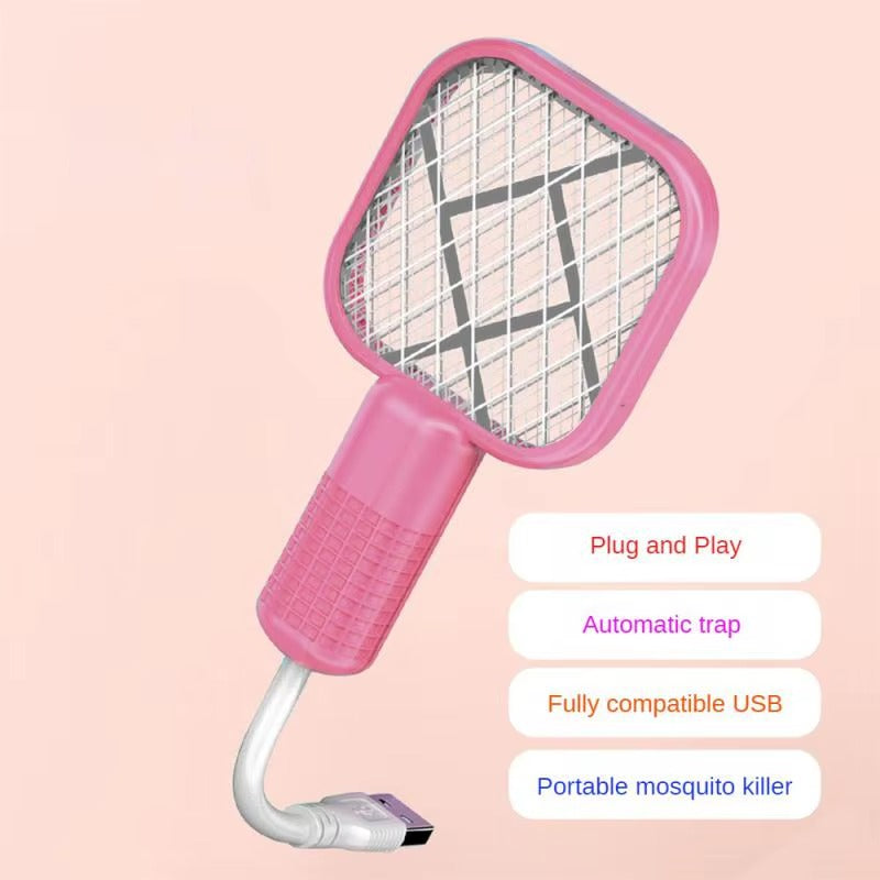 USB Portable Mini Mosquito Racket With UV Light
