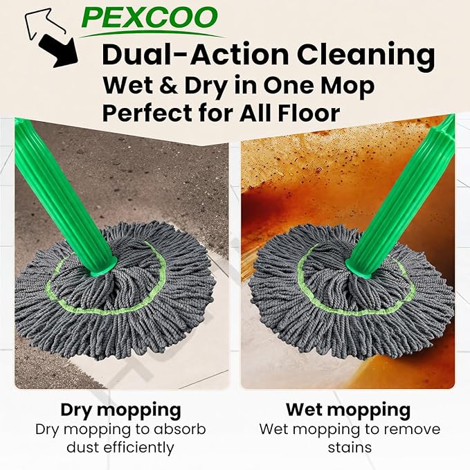Twist Mop - 360° Rotatable & Extendable Floor Mop