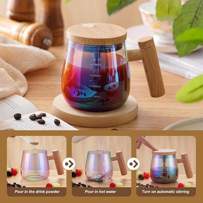 Self Stirring Mug 400ml, Electric Auto Mixing Cup