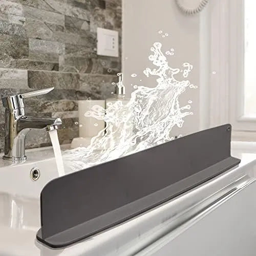 Silicone Sink Water Splash Guard With Double Suction for Kitchen & Bathroom Faucets