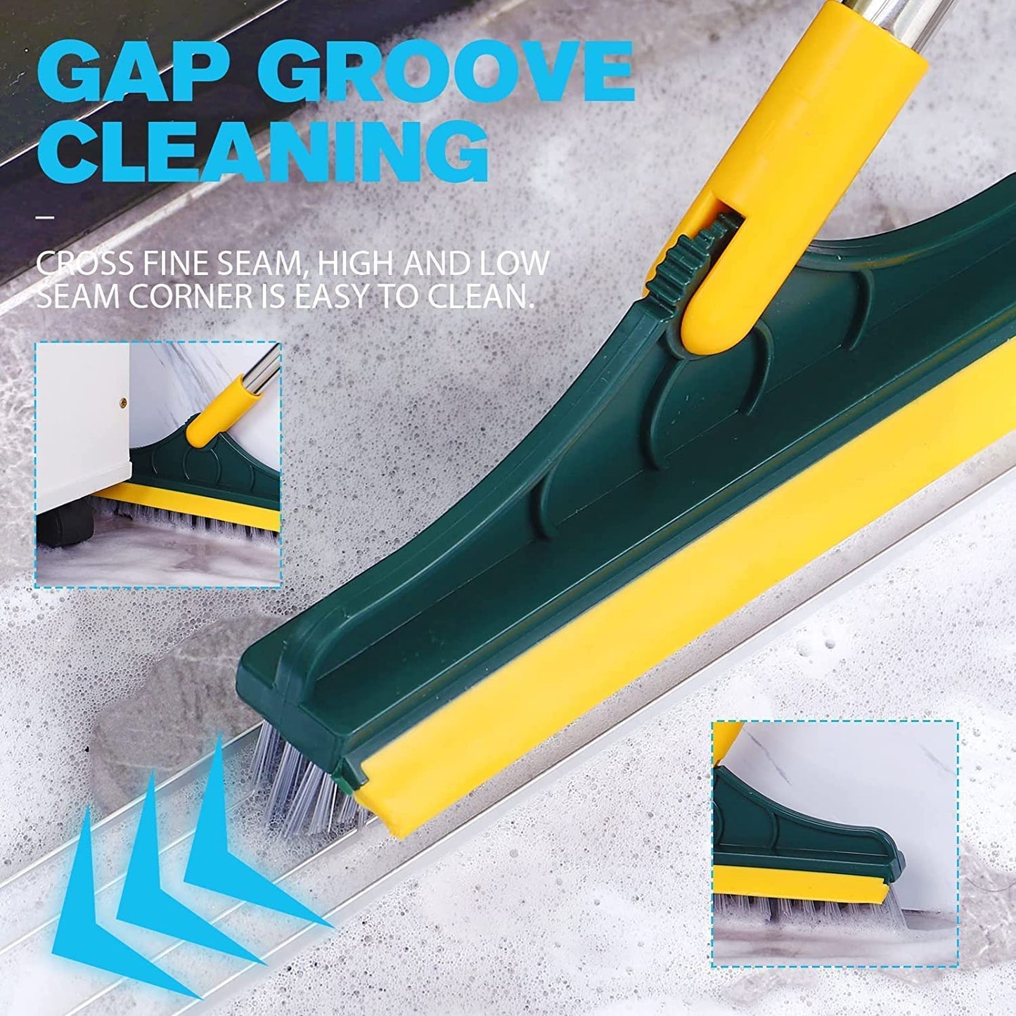 120° Rotatable Head - 2 In 1 Multipurpose Cleaning Brush
