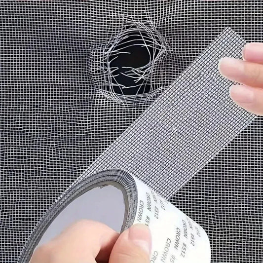 Mesh Roll Tape | Self-Adhesive Window Screen Repair Patch | Anti-Insect Fiberglass