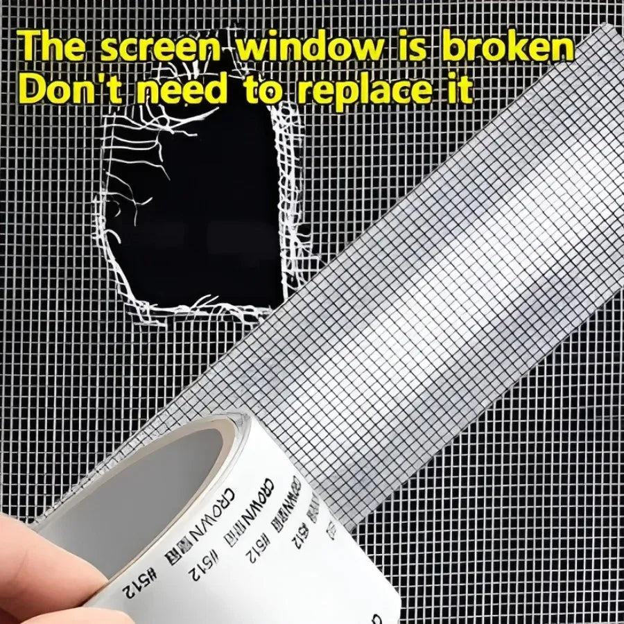 Mesh Roll Tape | Self-Adhesive Window Screen Repair Patch | Anti-Insect Fiberglass