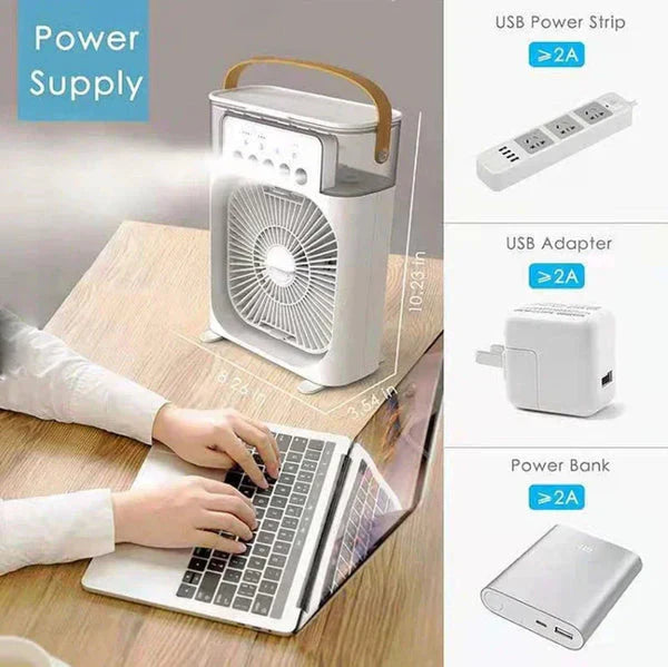 Portable Mist Air Conditioner USB Fan