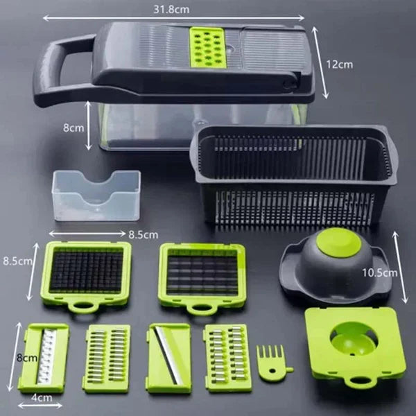 16-in-1 Multifunctional Vegetable Cutter & Slicer