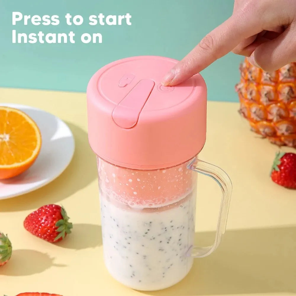 Portable Juicer Blender & Smoothie Maker With Built in Straw