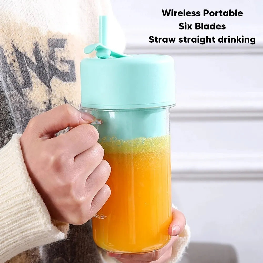 Portable Juicer Blender & Smoothie Maker With Built in Straw