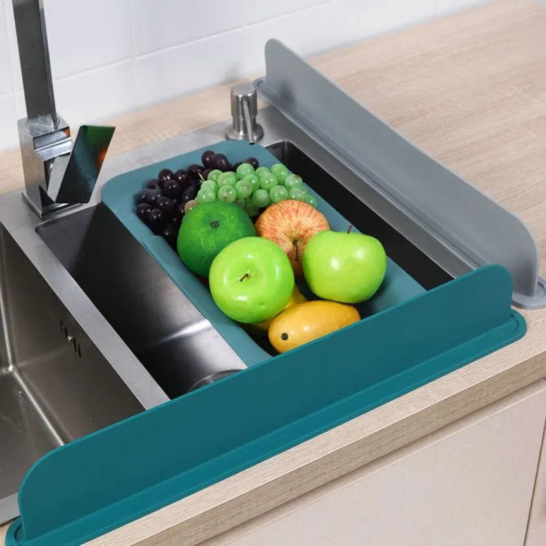 Silicone Sink Water Splash Guard With Double Suction for Kitchen & Bathroom Faucets
