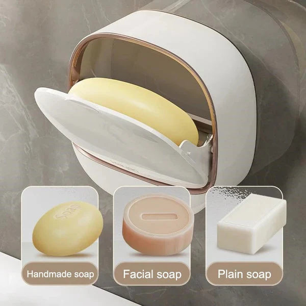 Luxury Soap Holder With Drain Tray (Random Colors)