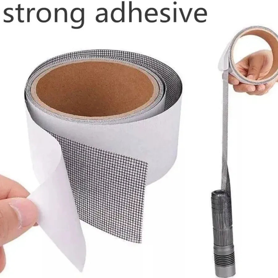 Mesh Roll Tape | Self-Adhesive Window Screen Repair Patch | Anti-Insect Fiberglass