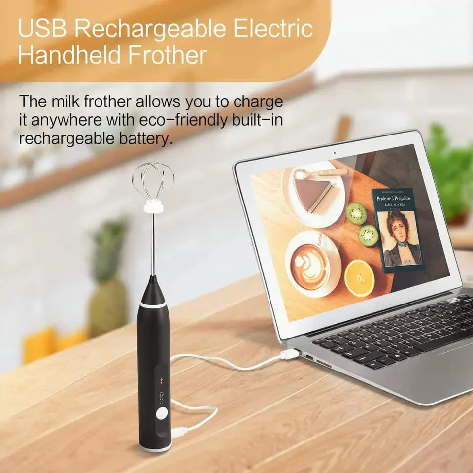 Automatic 2 in 1 USB Rechargeable Coffee Beater