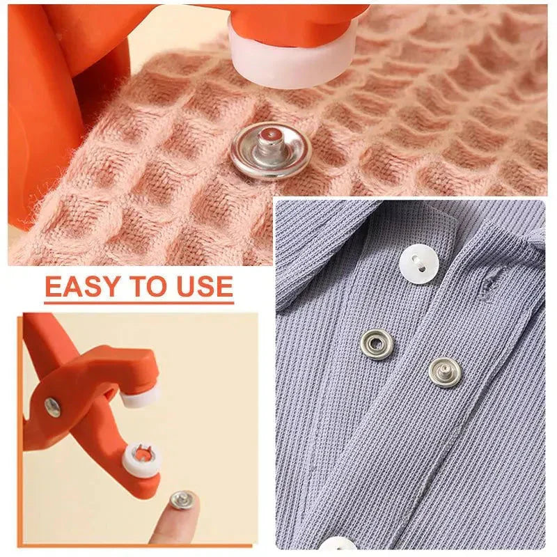 Metal Snap Button Set With Hand Press Plier